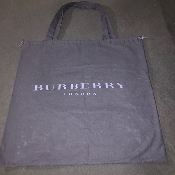 Burberry Handbags - Burberry Black Canvas Tote/ Dust bag